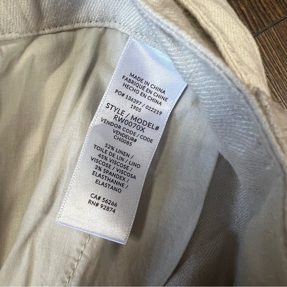 Splendid elastic waistband, front tie, crop pants SZ MED - Picture 5 of 5